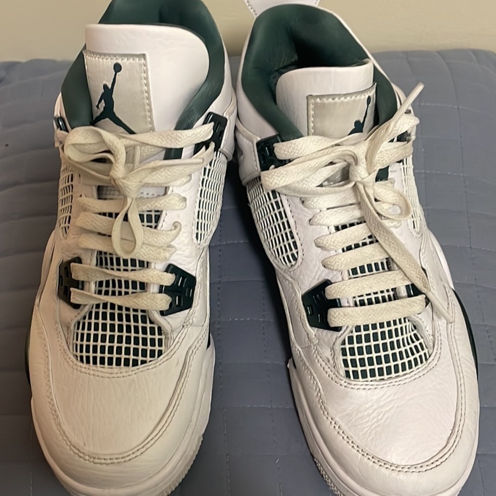 Air Jordan 4 Retro Oxidized Green (GS) Youth 5.5 like new very good condition - Picture 2 of 11